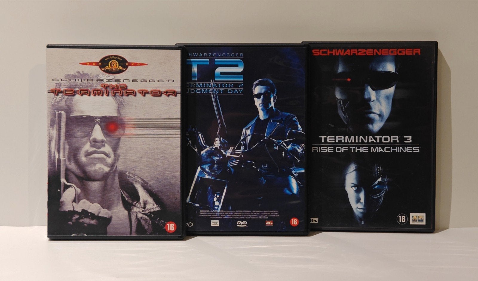 The Terminator 1 2 3 DVD set Actieklassieker Schwarzenegger, Vanaf 16 jaar, Actie, Ophalen of Verzenden, Zo goed als nieuw