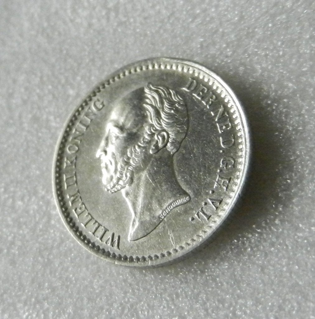 Willem II 10 cent 1849., Zilver, Ophalen of Verzenden, 10 cent, Losse munt