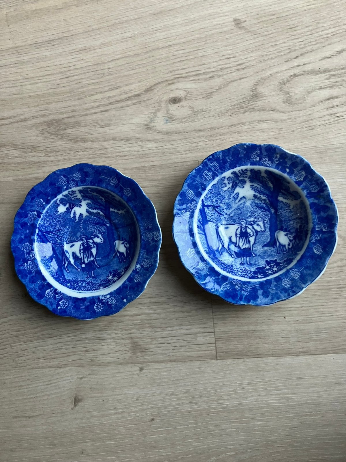 2 antieke bordjes. Petrus Regout?, Ophalen of Verzenden