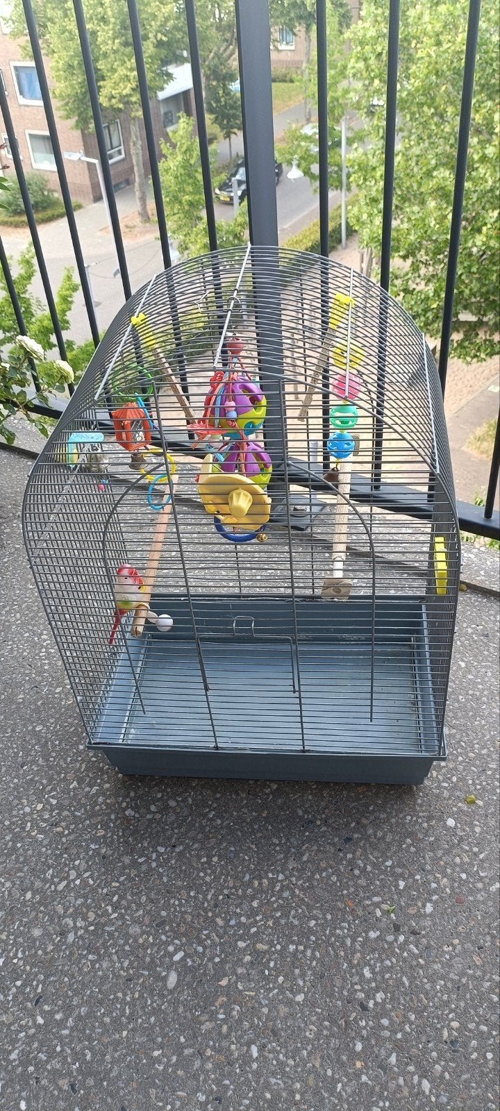 Vogelkooi, Dieren en Toebehoren, Ophalen of Verzenden, Zo goed als nieuw, Metaal, Vogelkooi