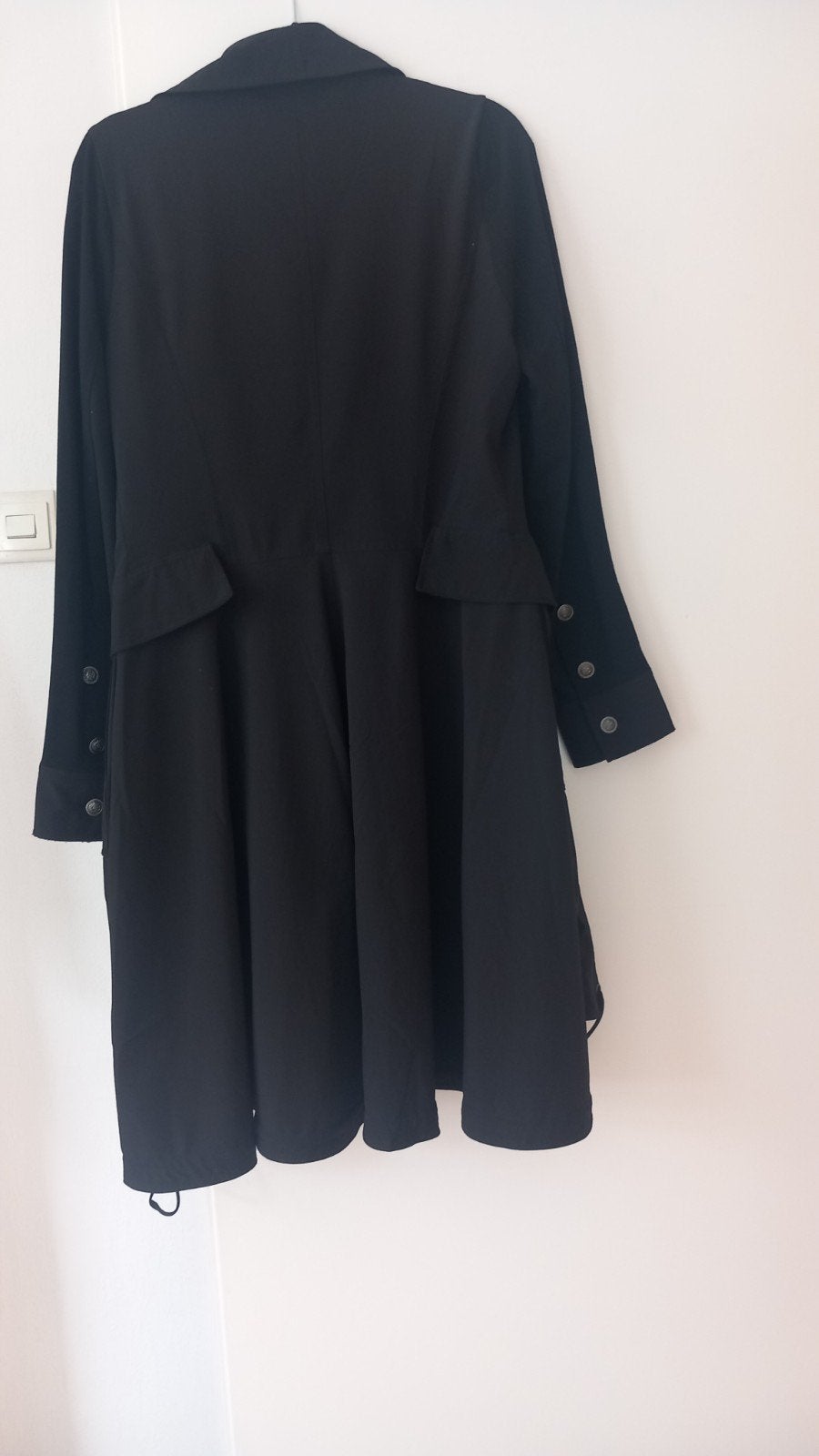 Artistieke zwarte lange jas, Kleding | Dames, Ophalen, Zo goed als nieuw, Zwart