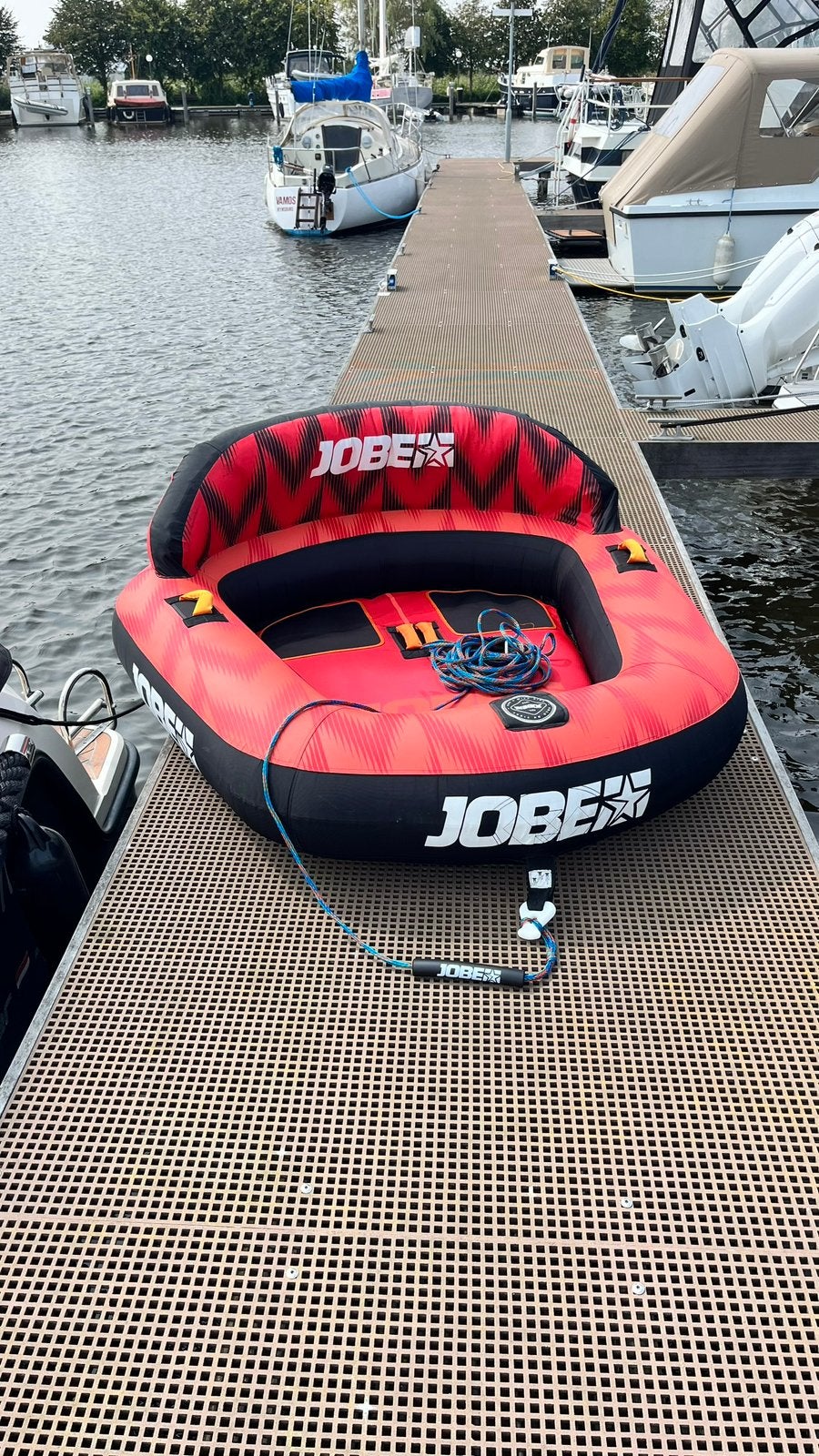 Jobe 2 persoons funtube, Watersport en Boten, Waterski's, Ophalen, Gebruikt, Funband of Funtube