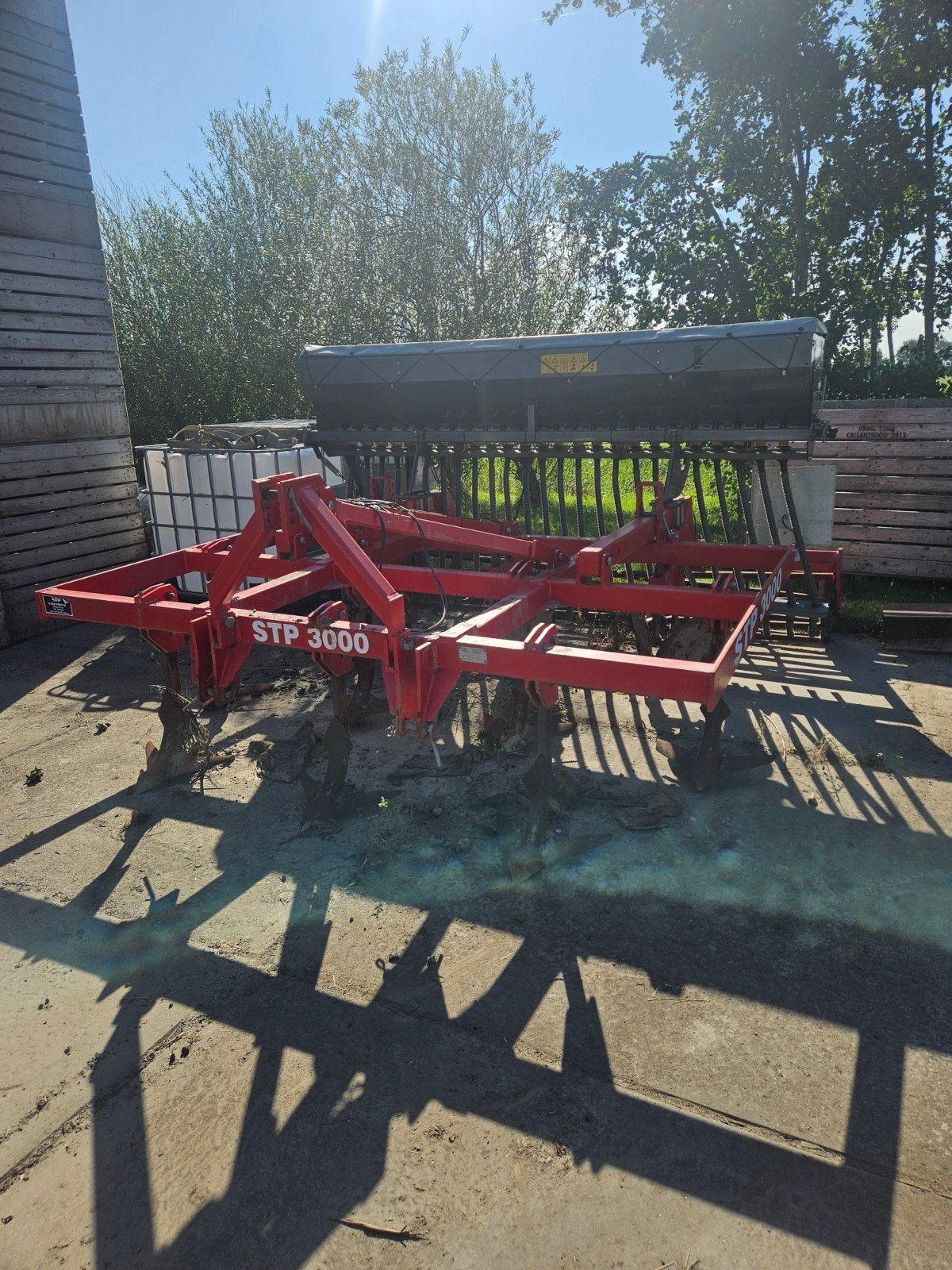 Vleugelschaar cultivator met Unia zaaimachine - 3 meter, Ophalen, Grondbewerking