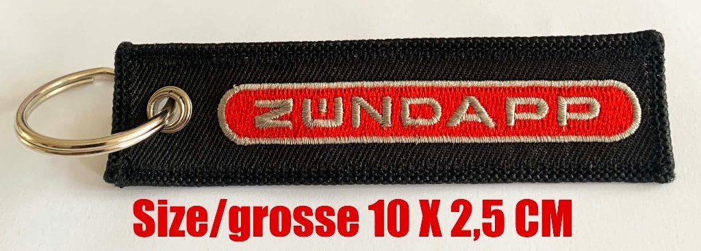 ZUNDAPP sleutelhanger Rood voor KS 50 100 125 517 CS GT GTS, Verzenden, Nieuw