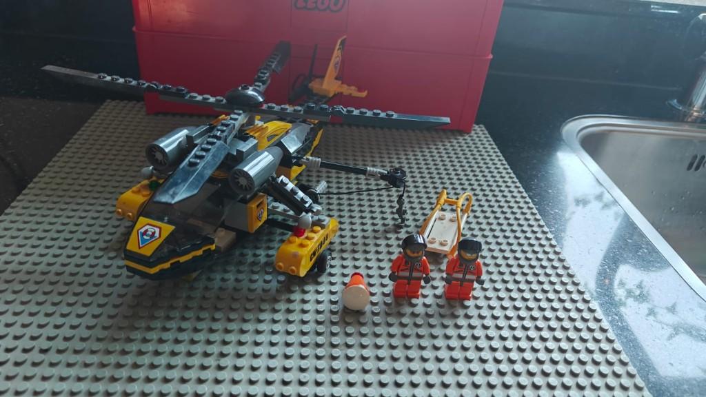 Lego Rescue Chopper 7044, Lego, Ophalen of Verzenden, Complete set, City