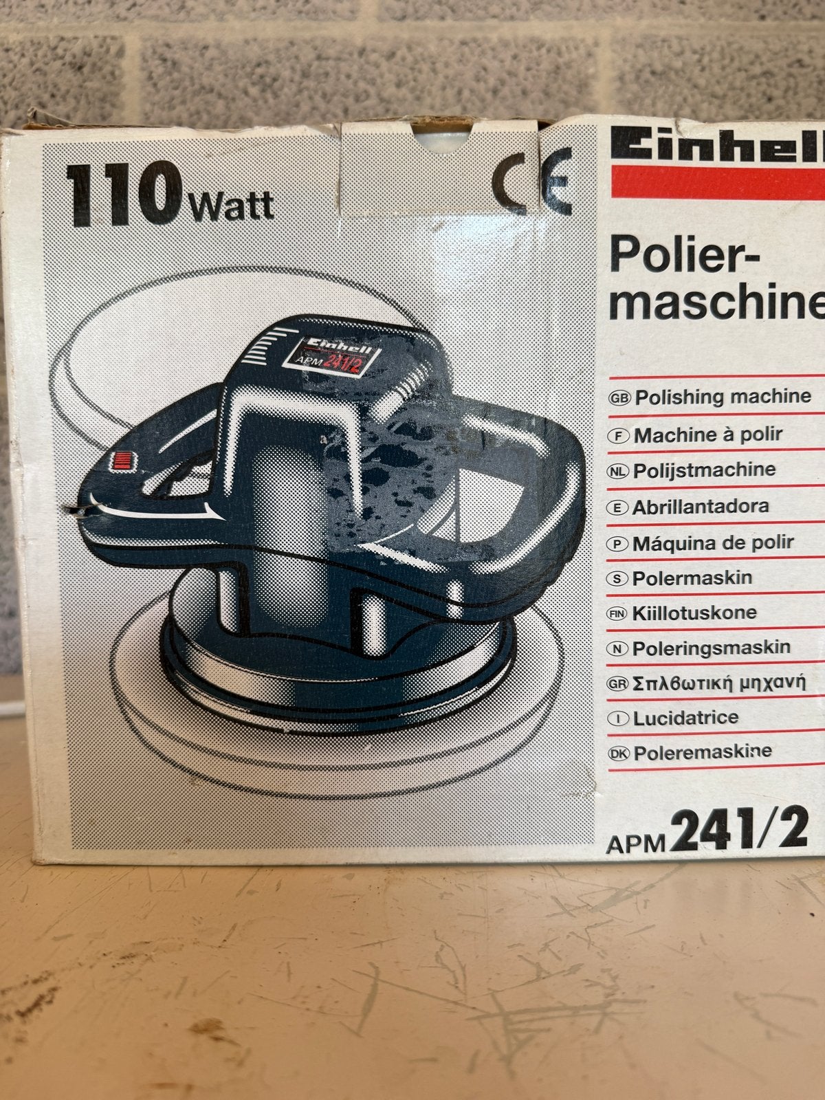 Einhell Polijstmachine APM 241/2 - 110 Watt, Verzenden, Gebruikt, Minder dan 600 watt, Overige typen