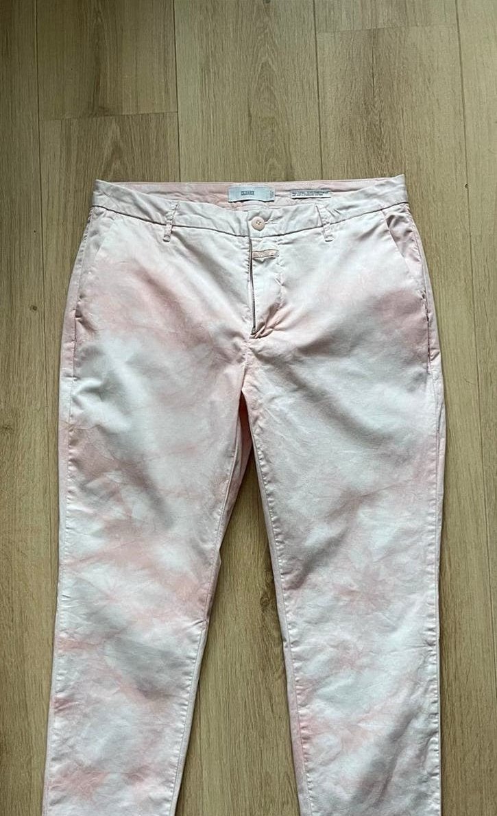 Closed superleuke broek met wit en roze tie dye 29, Maat 38/40 (M), Meerkleurig, Ophalen of Verzenden, Zo goed als nieuw
