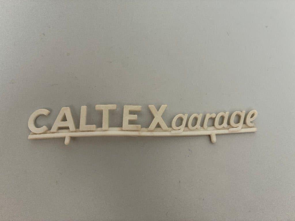 Plastic merkbord Caltex garage, Ophalen of Verzenden