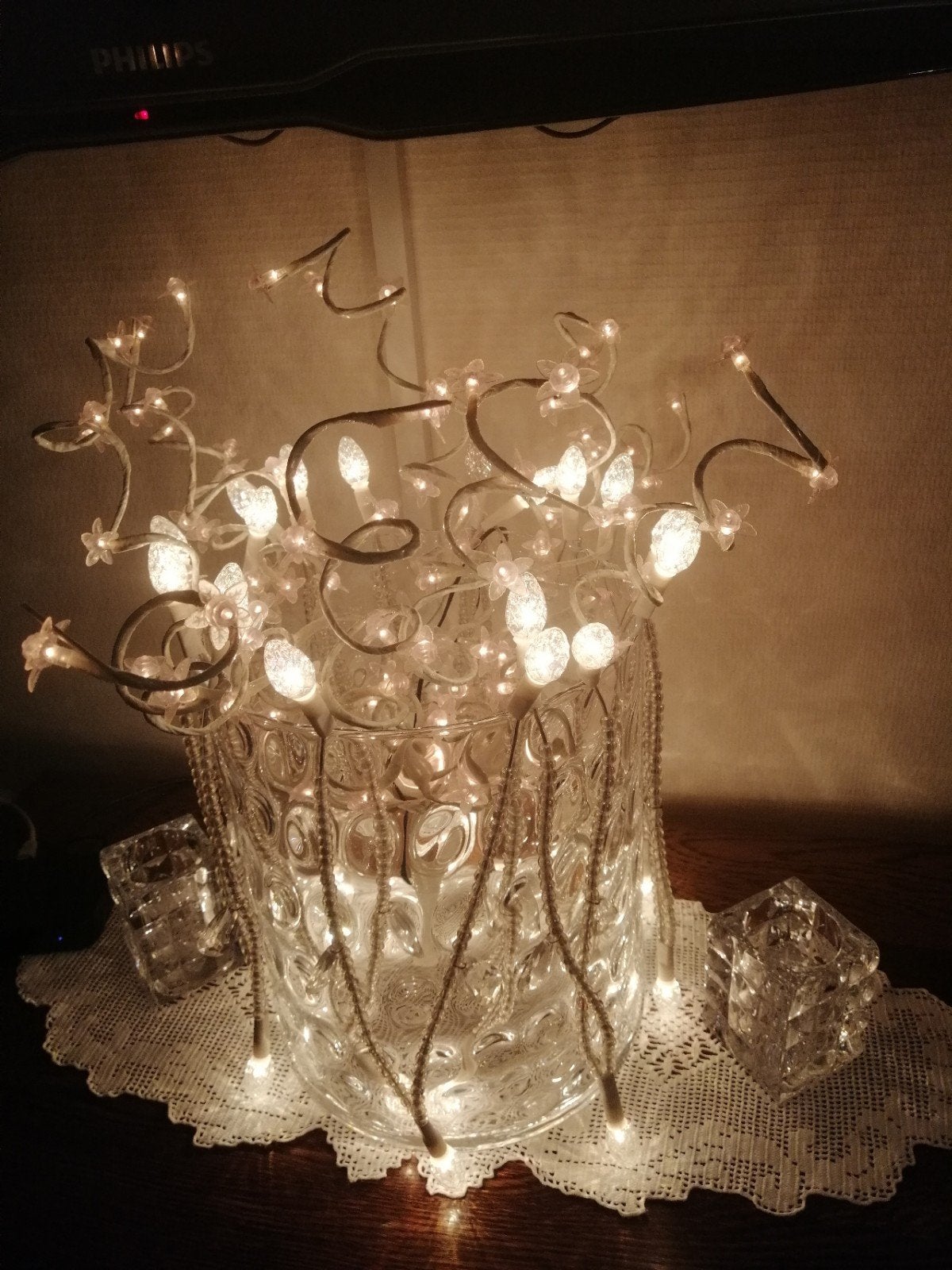 Licht woondecoratie weinig gebruikt, Antiek en Kunst, Antiek | Lampen, Ophalen
