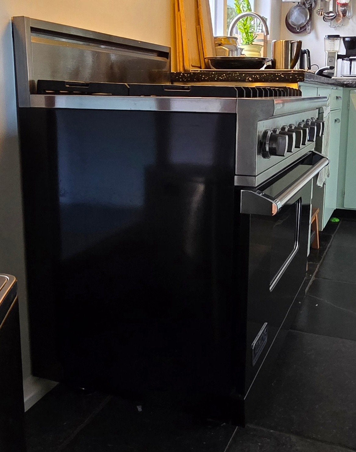 Viking Professional gasfornuis met oven - Zwart/RVS, Witgoed en Apparatuur, Ophalen, Gebruikt, Hete lucht, 60 cm of meer
