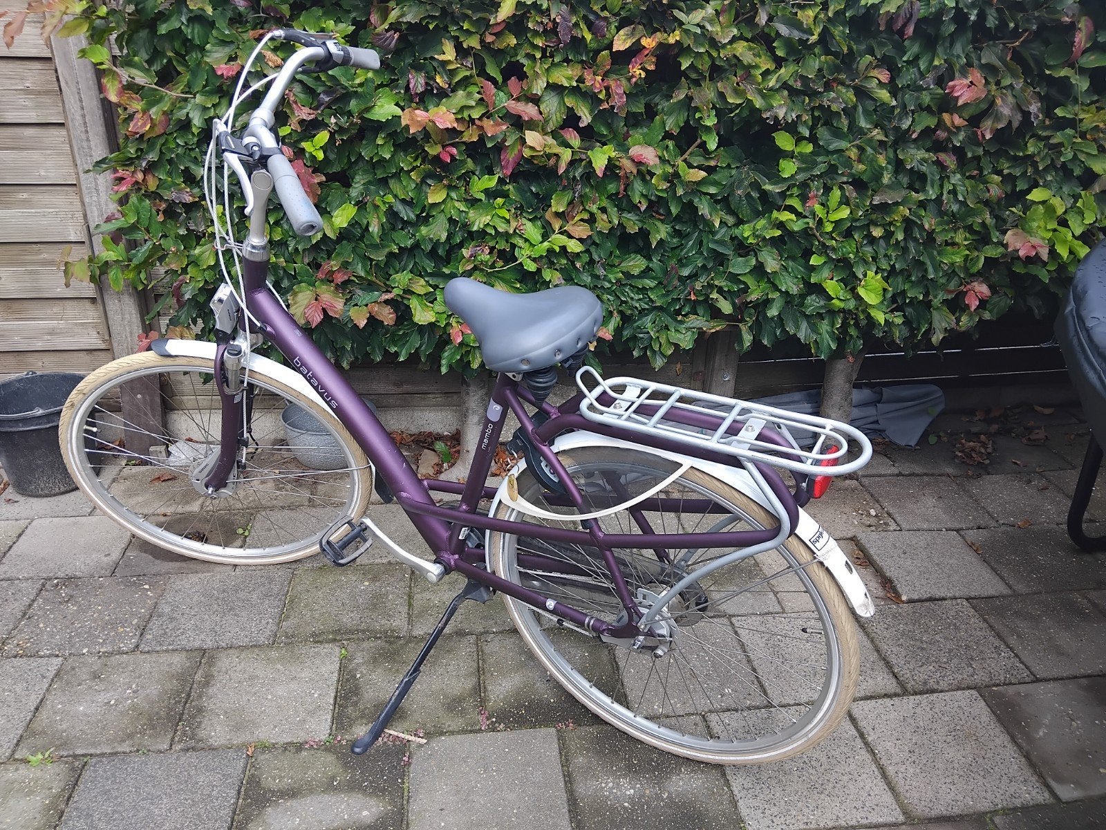 Batavus Mambo damesfiets - Aubergine paars, 5 versnellingen, Ophalen, Gebruikt, Batavus, Versnellingen