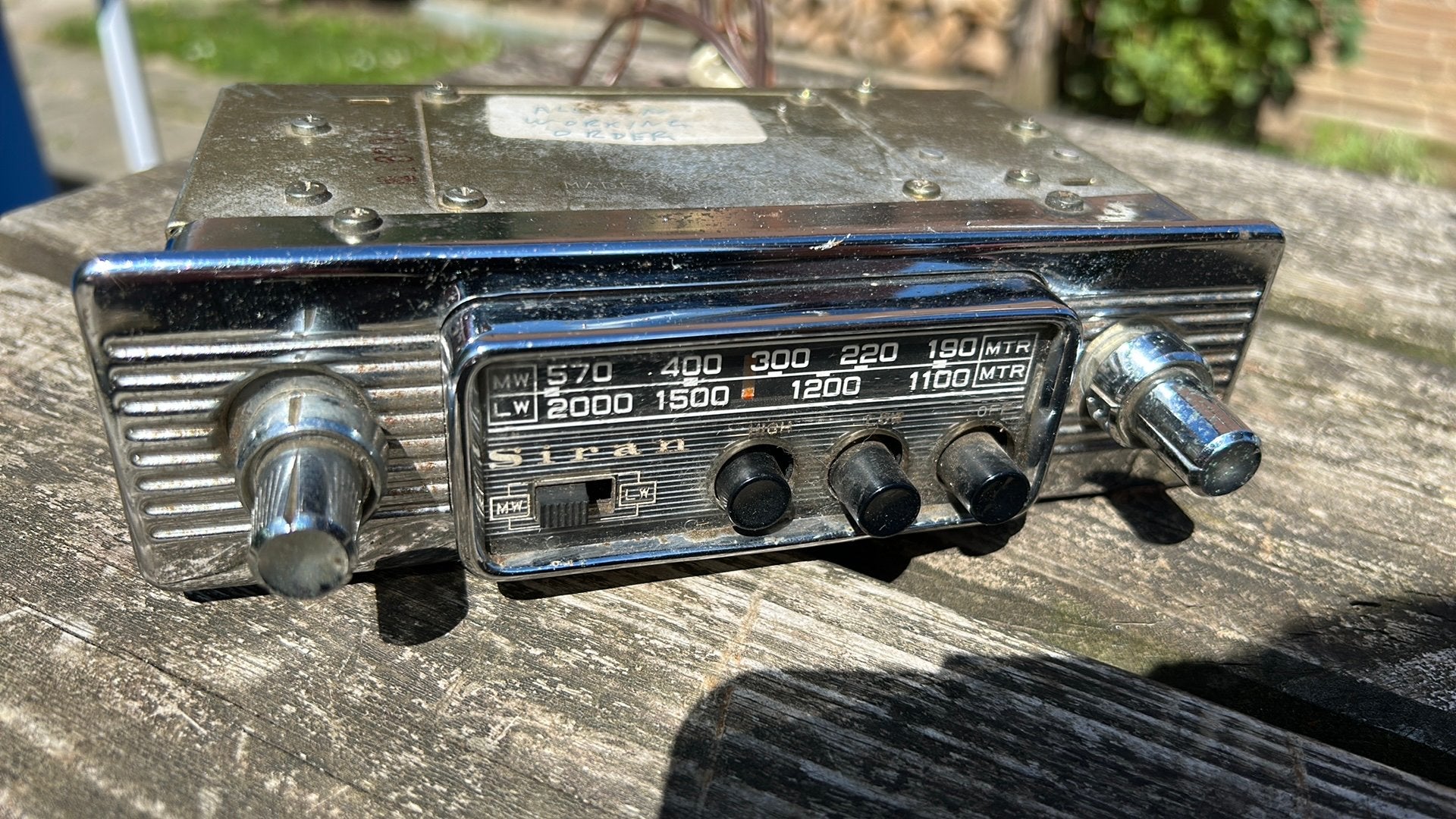 SIRAN R96 vintage autoradio jarem 60/70, Ophalen, Gebruikt