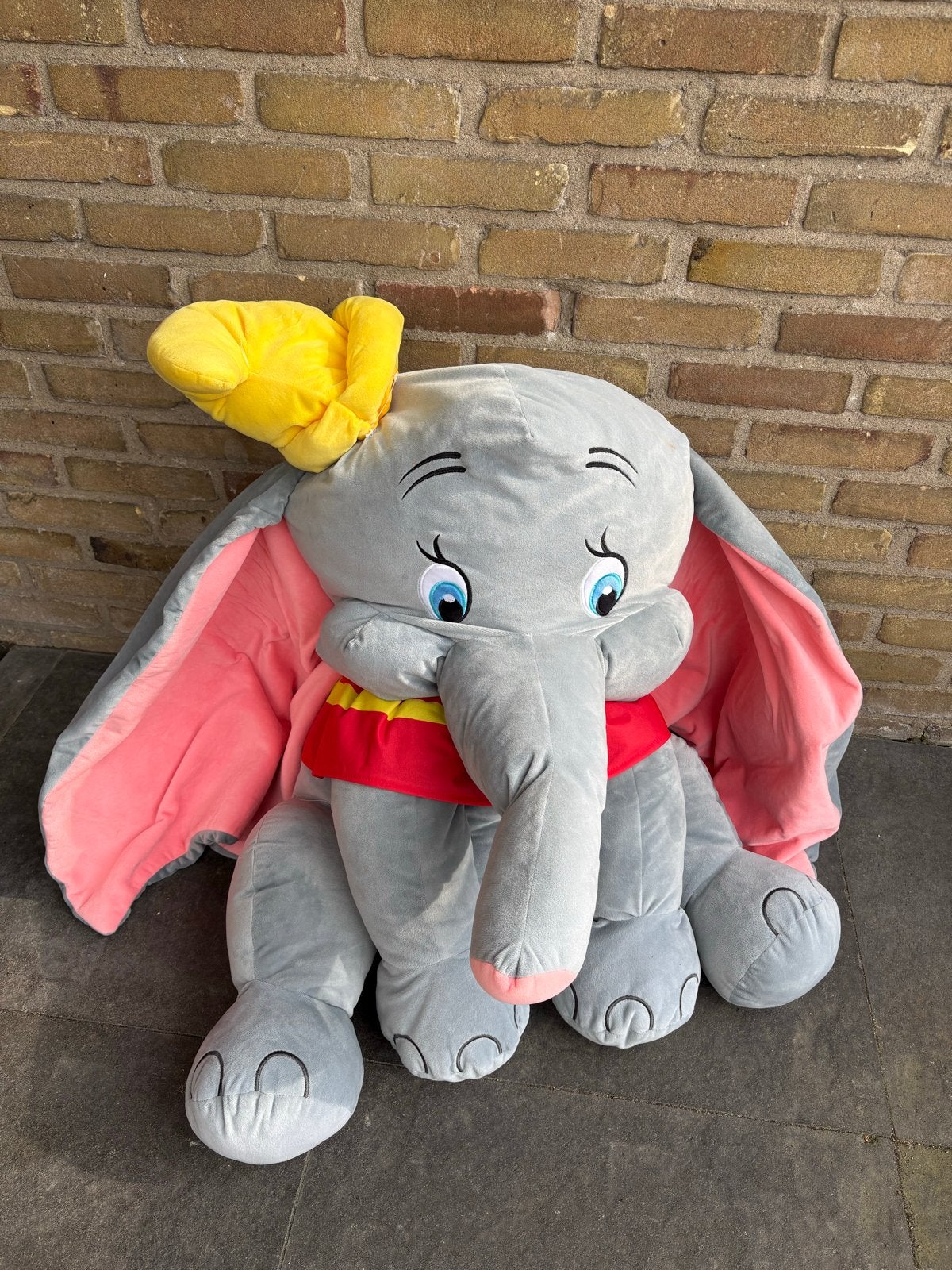Grote Dumbo knuffel olifant, Ophalen, Gebruikt, Disney, Grijs
