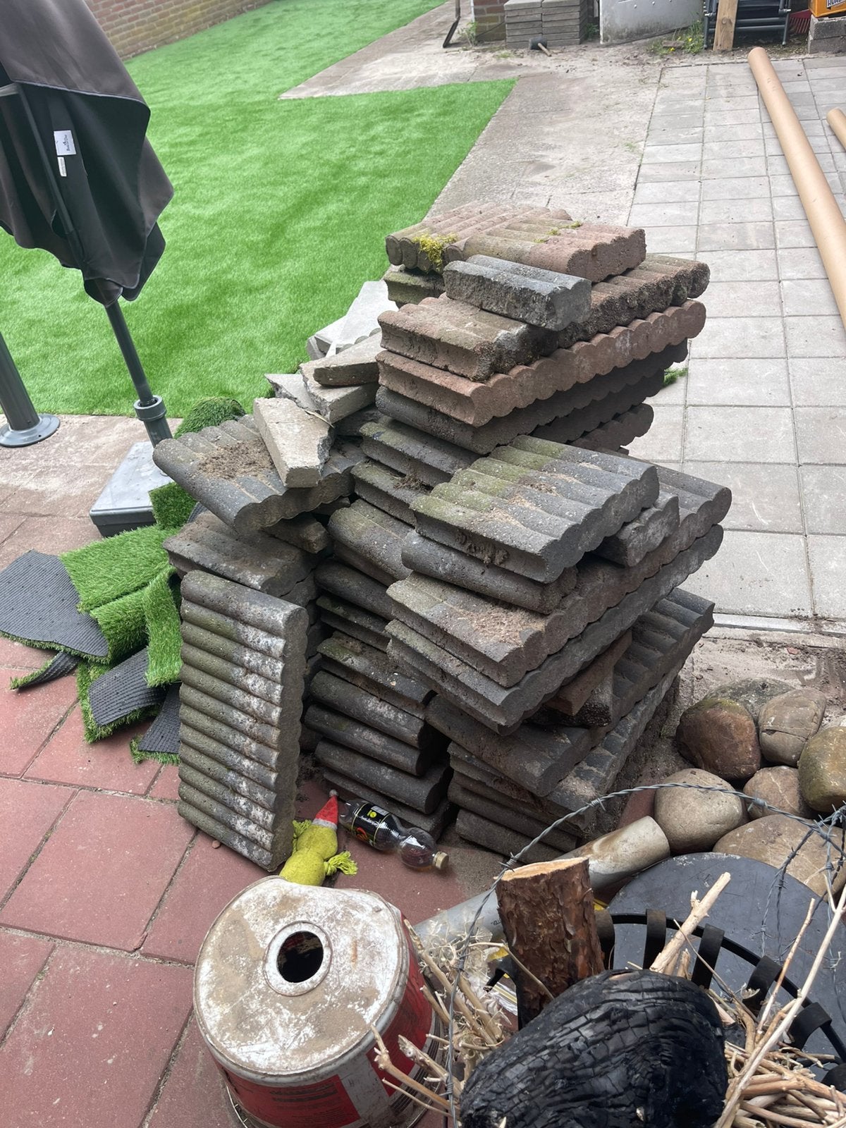 Palissades / sierbandjes, Ophalen, Gebruikt, Beton, Terrastegels