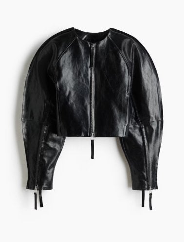 Kelly Wearstler H&M Leather Jacket S, H&M, Zwart, Nieuw, Ophalen of Verzenden