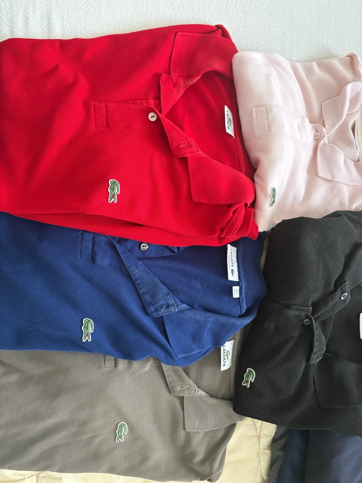 8 x heren polo's - Lacoste, Armani Exchange, Roberto Cav, Ophalen of Verzenden, Gedragen, Overige maten, Meerkleurig