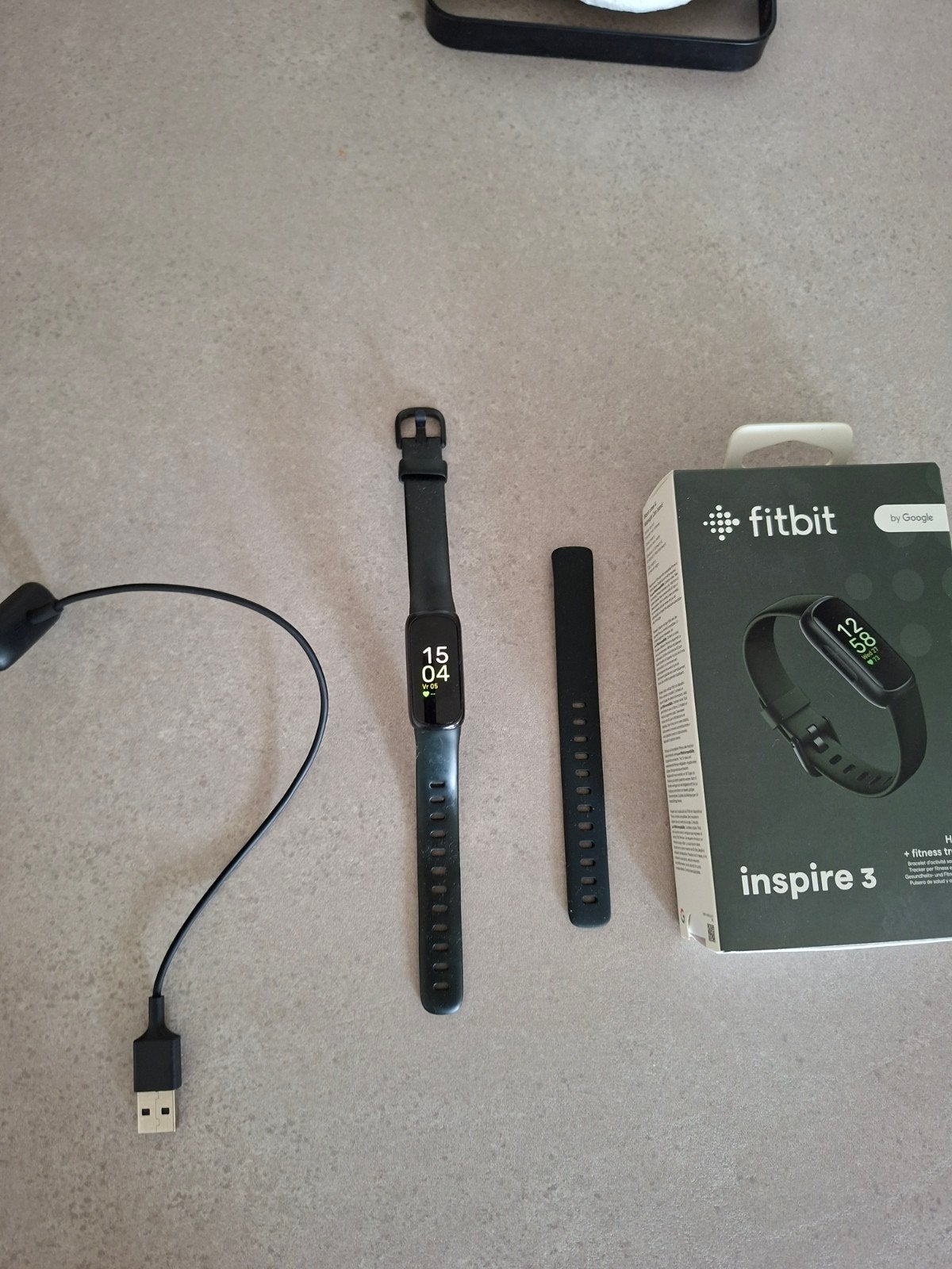 Fitbit Inspire 3 Health + Fitness Tracker Zwart, Zwart, Ophalen of Verzenden, Zo goed als nieuw, Fitbit