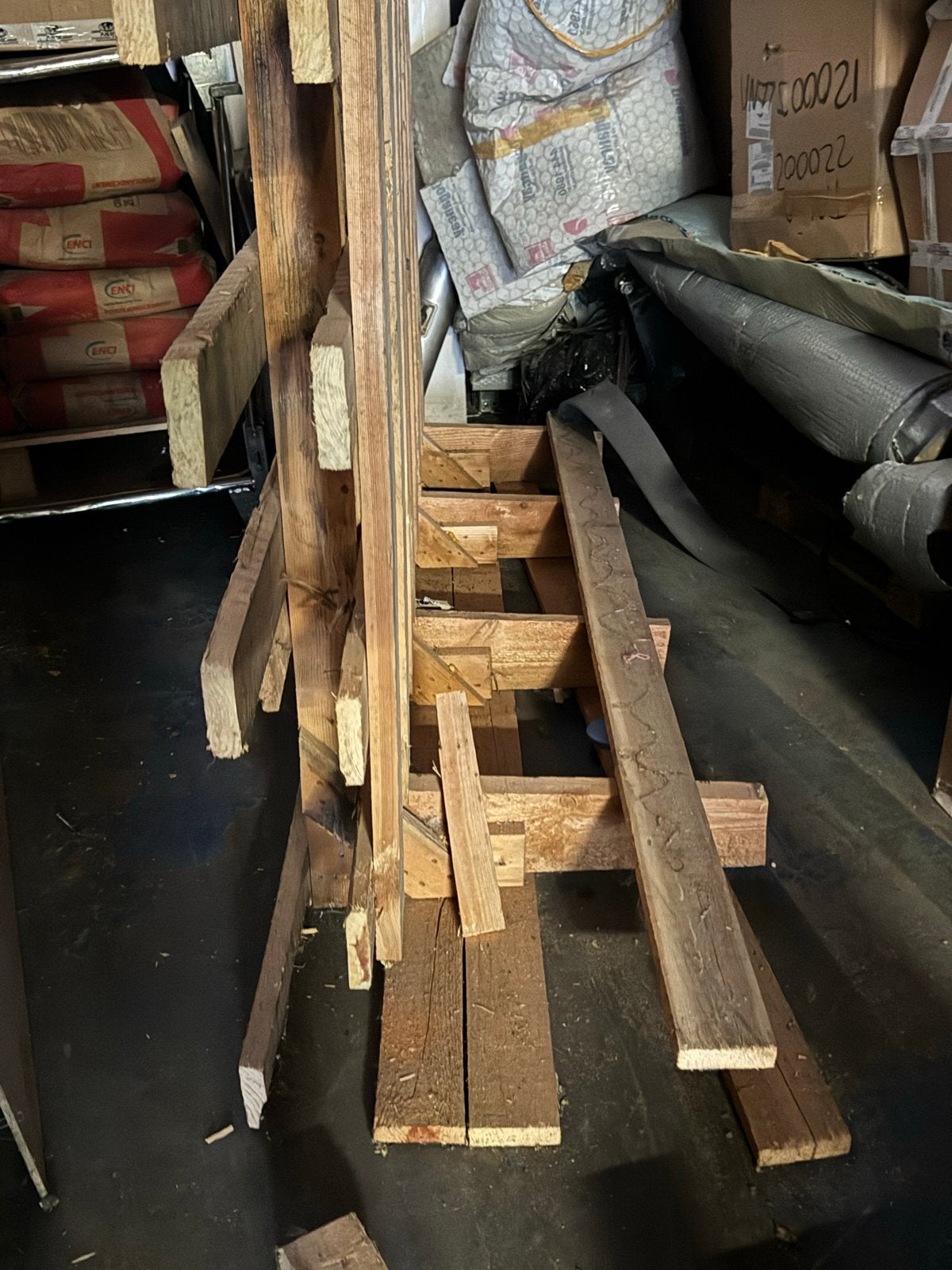 Houten glasbokken 2 stuks 240cm en 220cm lang, Doe-het-zelf en Verbouw, Hout en Planken, Ophalen of Verzenden