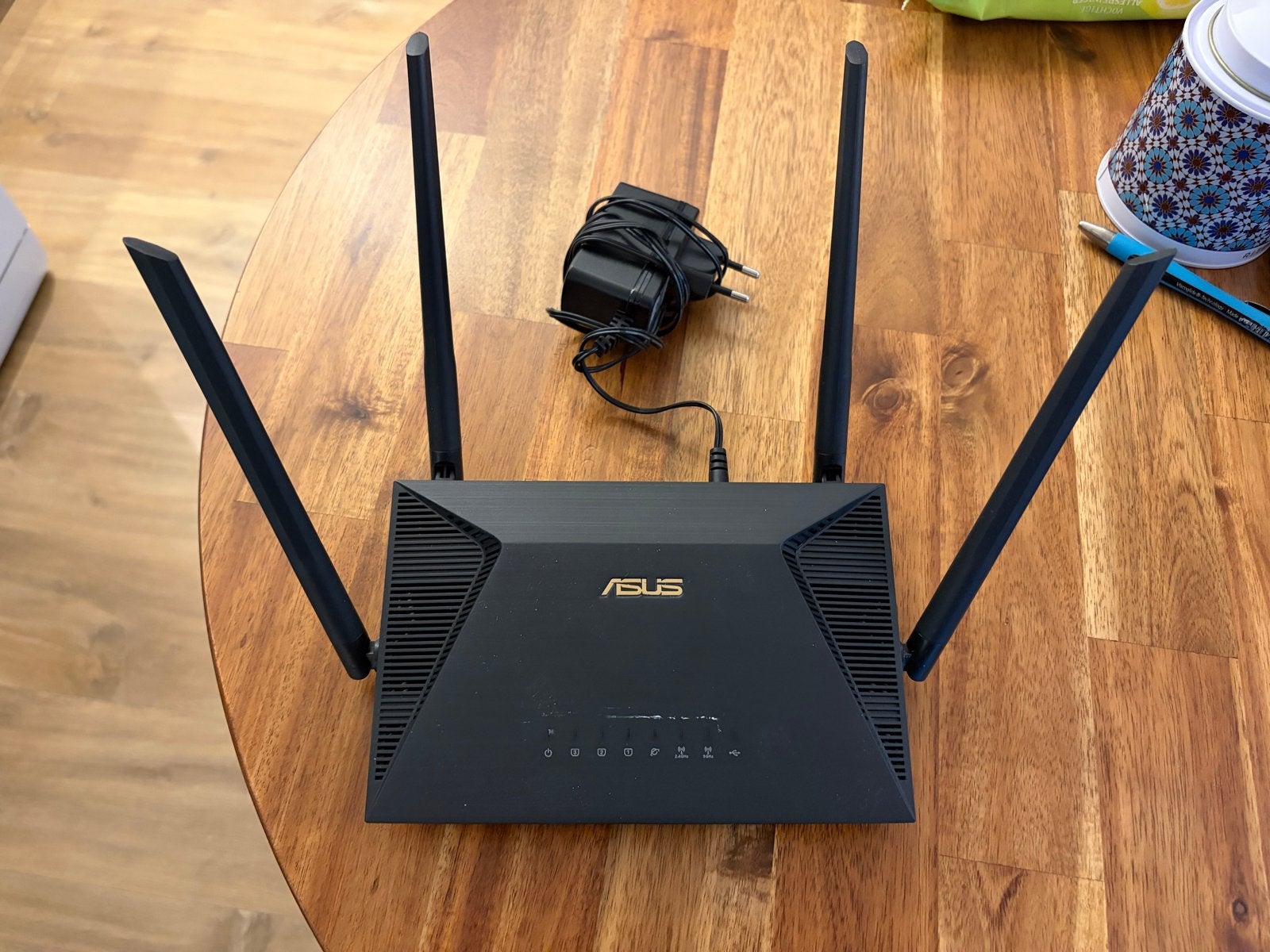ASUS RT-AX53U AX1800 Dual Band WiFi 6 Router, Computers en Software, Routers en Modems, Ophalen, Gebruikt, Router met modem