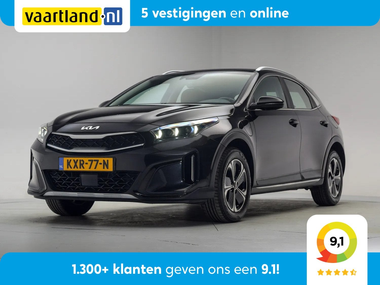 Kia Xceed 1.6 GDi PHEV DynamicLine [ Apple/Android Camera Na, Auto's, Gebruikt, Zwart, Bedrijf, 71 km/l