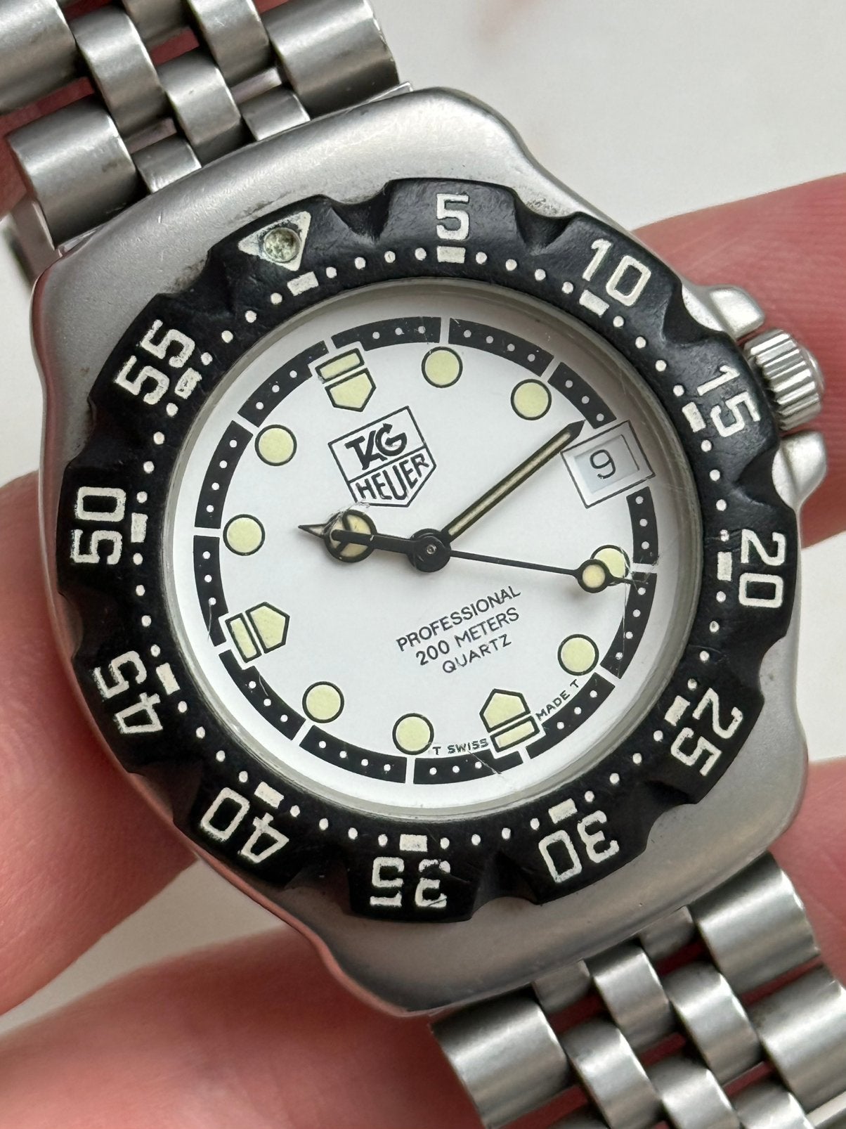 TAG Heuer Formula 1 Professional 200M Quartz met doos, Staal, Gebruikt, Staal, Polshorloge