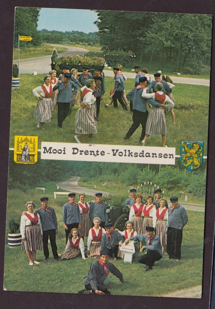 Spier 2 luik Volksdansgroep Dansen Gelopen 1976, Verzamelen, Ophalen of Verzenden, 1960 tot 1980, Gelopen, Drenthe