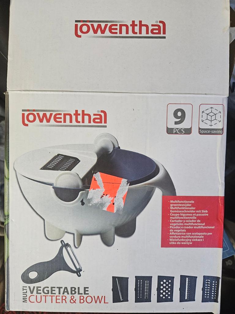Lowenthal Multifunctionele Groentesnijder en Kom, Overige typen, Kunststof, Nieuw, Ophalen of Verzenden