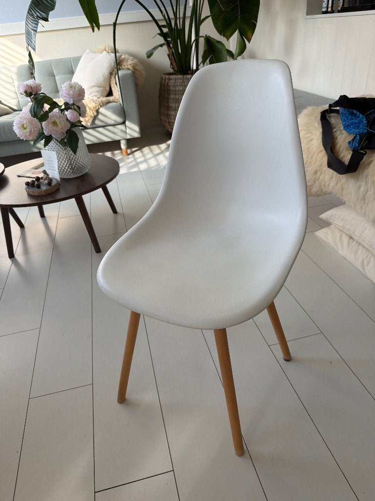 Scandinavische stijl stoelen 4, Gebruikt, Scandinavische eenvoud, Wit, Vier