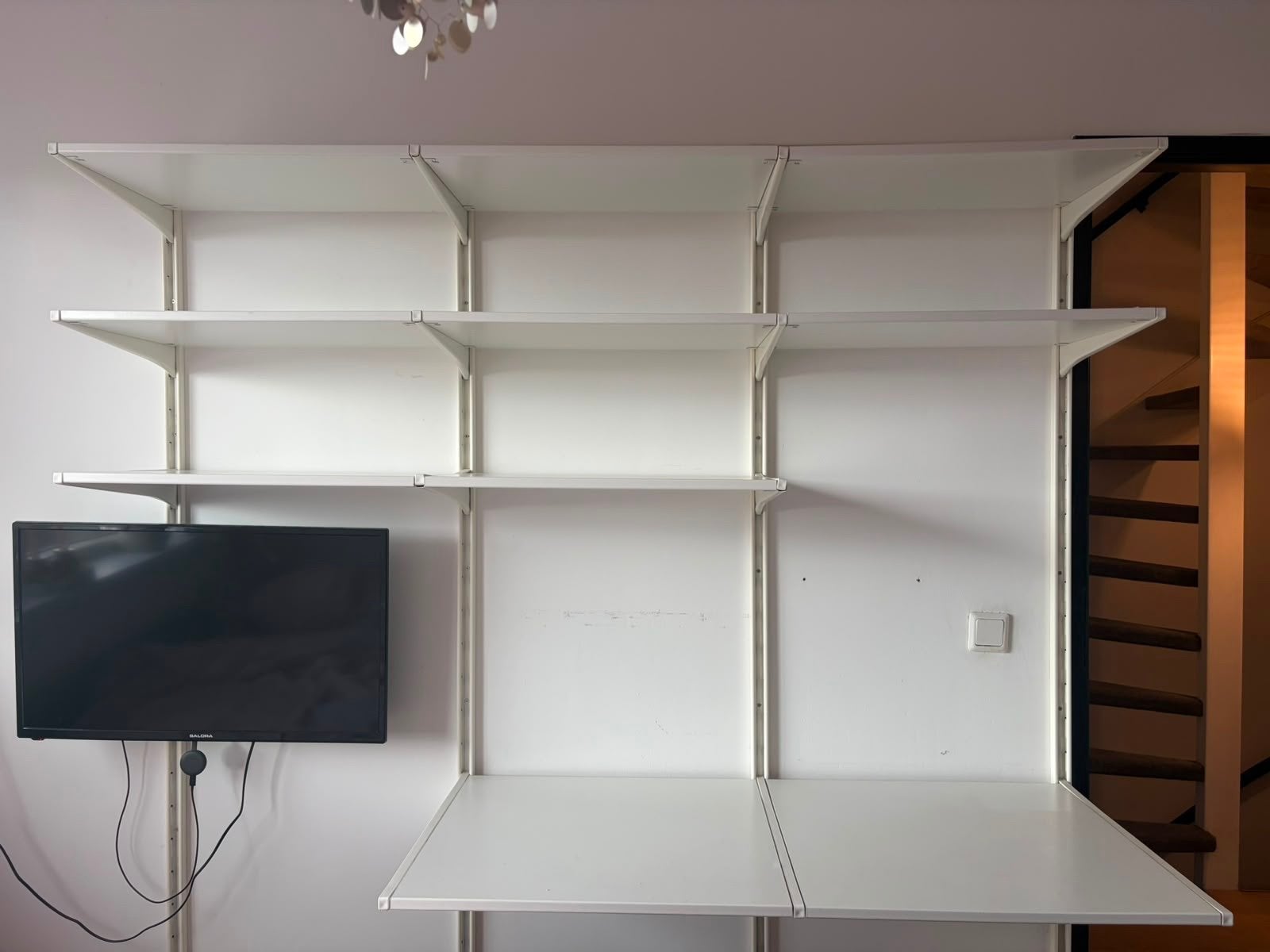 ALGOT systeem IKEA met planken en werkblad, Ophalen, Gebruikt, 200 cm of meer, 150 tot 200 cm