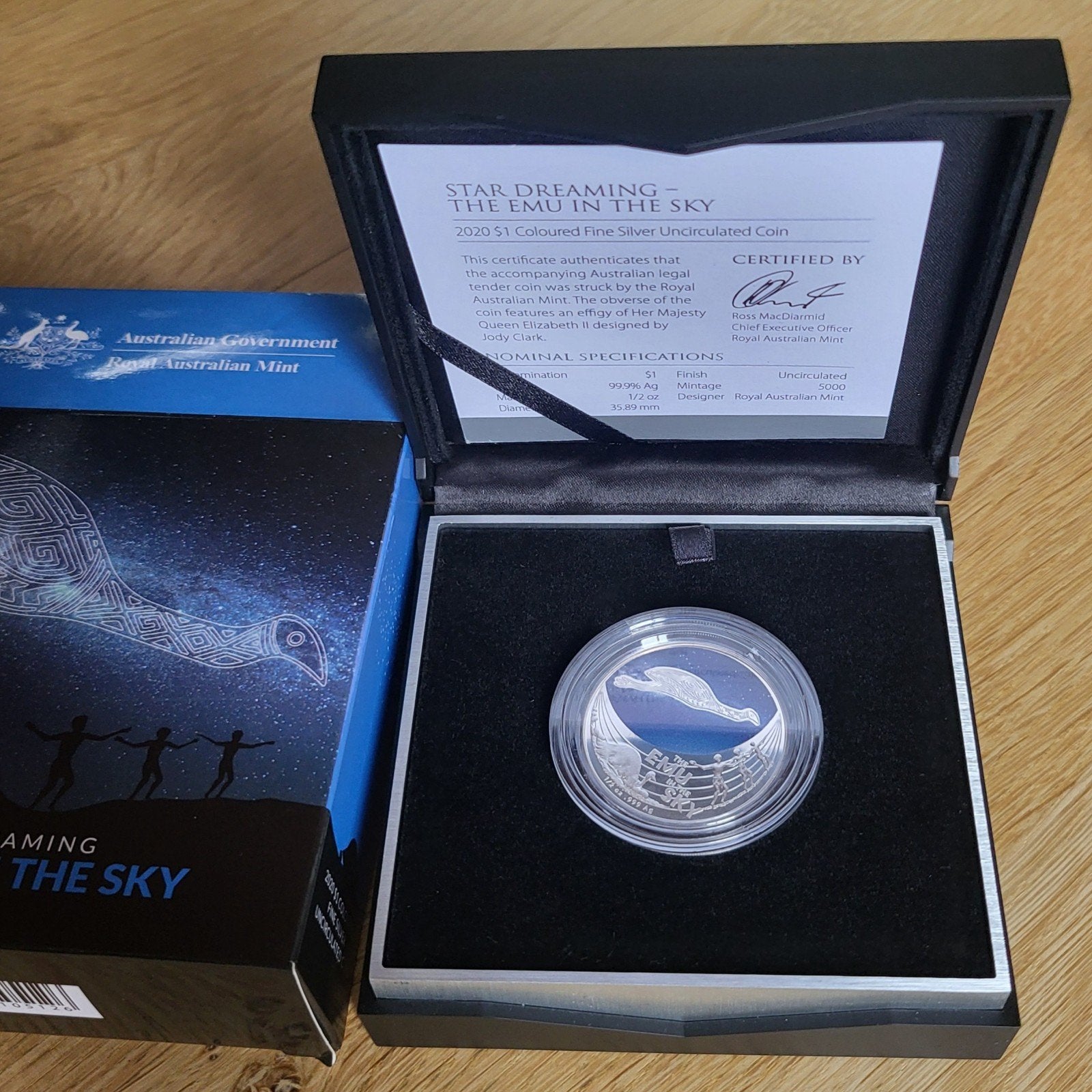 Australia 2020 The Emu in the Sky - 0,5 oz zilver, Postzegels en Munten, Munten | Oceanië, Verzenden, Zilver
