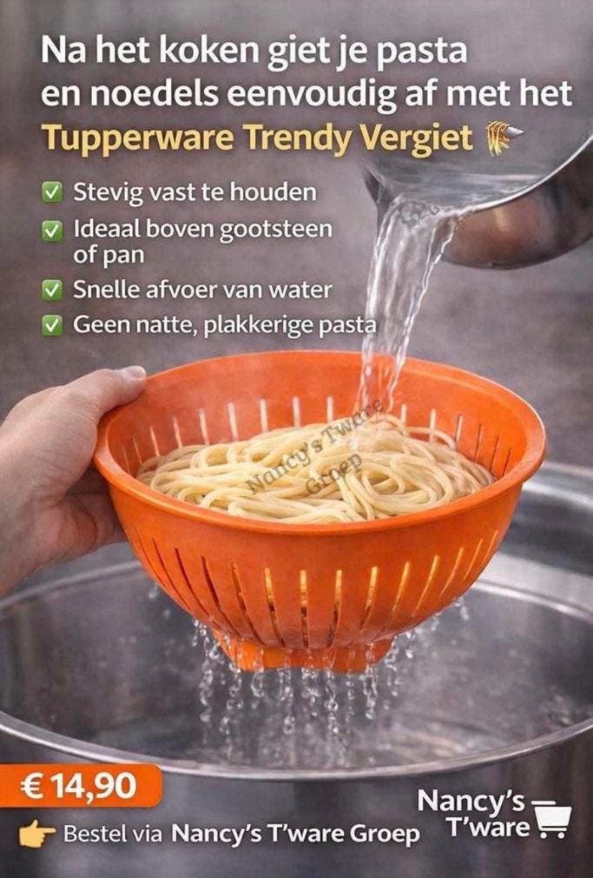 Trendy Vergiet Tupperware, Ophalen, Nieuw, Oranje, Overige typen