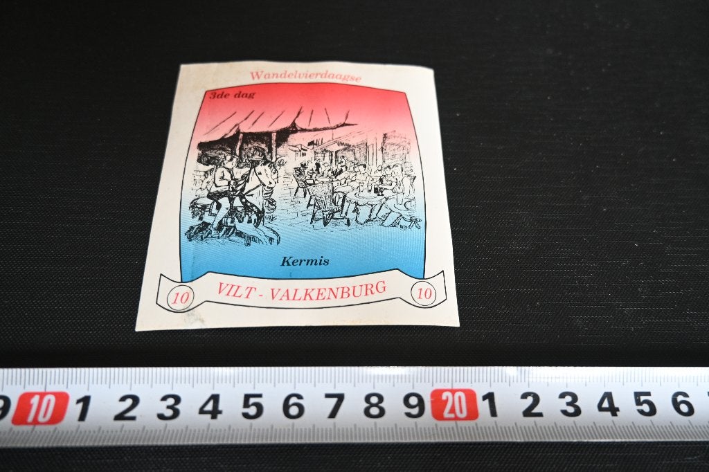 sticker wandelvierdaagse 10 vilt - valkenburg 3e dag kermis, Ophalen, Zo goed als nieuw