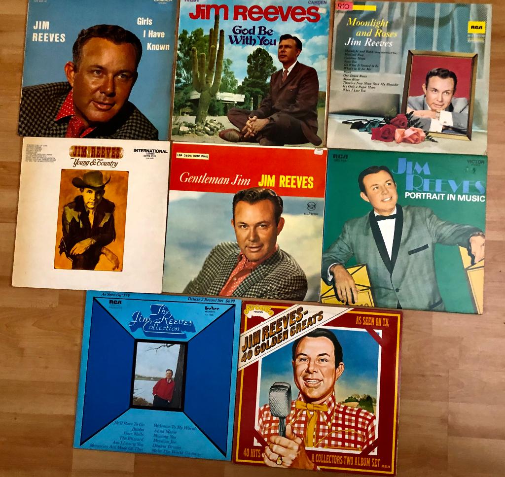 Jim Reeves - 6 Lp's + 2 Dubbel Lp's, Ophalen of Verzenden, Gebruikt, 12 inch