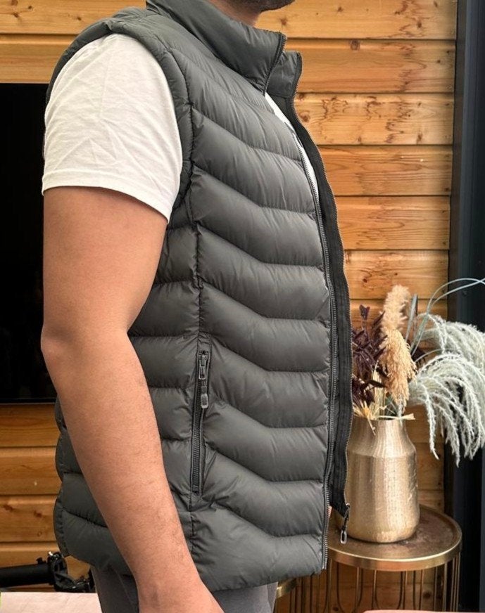 Enzo Lucci bodywarmer grijs, Maat 42/44 (L), Ophalen of Verzenden, Zo goed als nieuw, Grijs