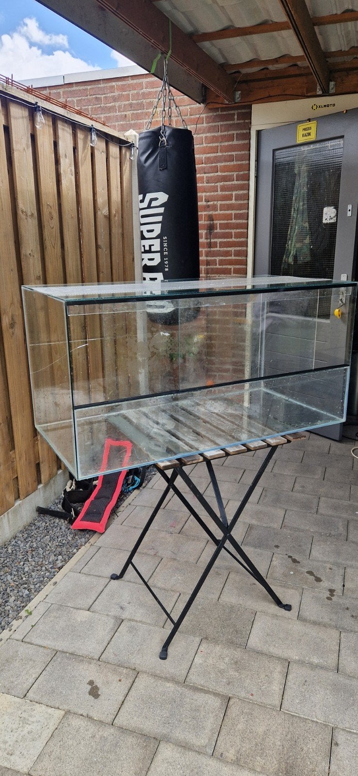 glazen hamsterkooi 100x50x50 met toebehoren, Ophalen of Verzenden, Zo goed als nieuw, Verzorging