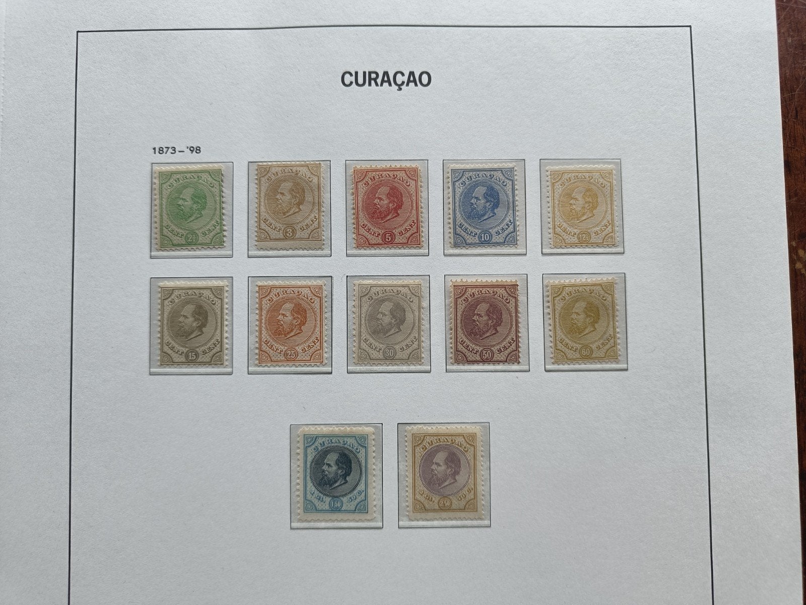 Curacao 1/12 ongebruikt zoals uit gegeven, Postzegels en Munten, Postzegels | Nederlandse Antillen en Aruba, Ophalen of Verzenden