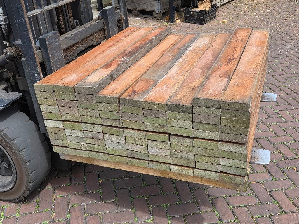Hardhout 38x115 mm / 1.20 m lang € 6,- per stuk incl. btw, Tuin en Terras, Palen, Balken en Planken, Ophalen, Overige typen, Nieuw