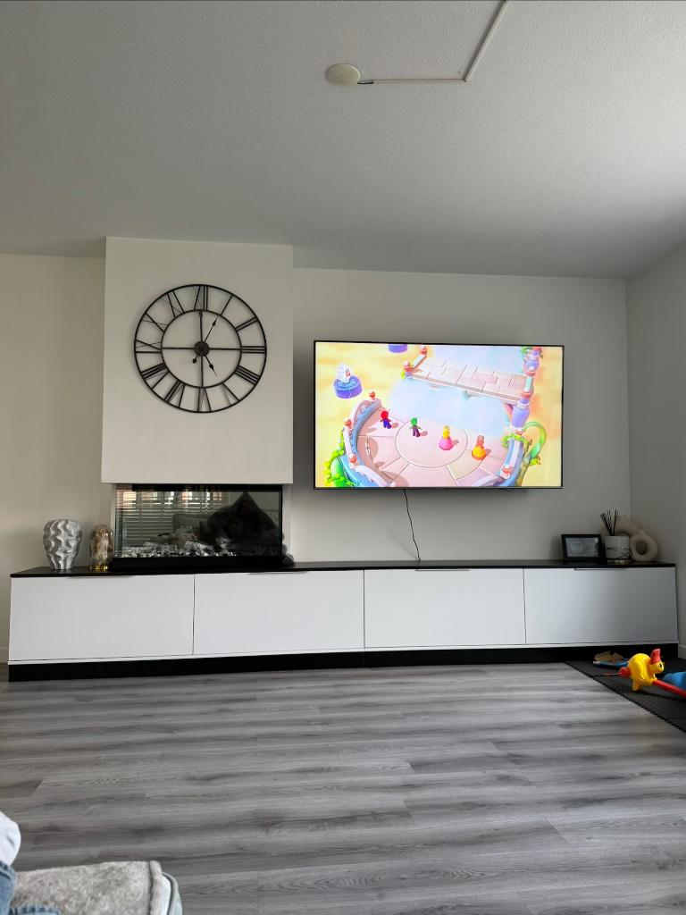 Tv meubel te koop, Ophalen, Gebruikt, 200 cm of meer, Minder dan 100 cm