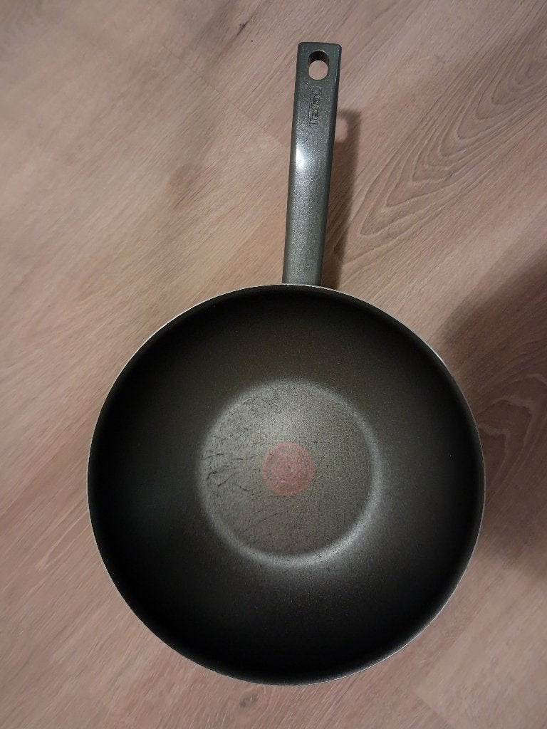 Tefal wokpan 28 cm, Ophalen, Aluminium, Wok, Gebruikt