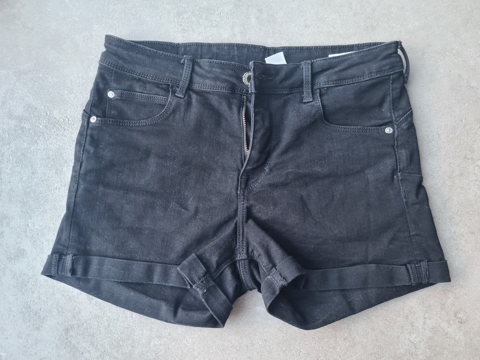 H&M Push Up Shorts Zwart Maat 38, Maat 38/40 (M), H&M, Kort, Zwart