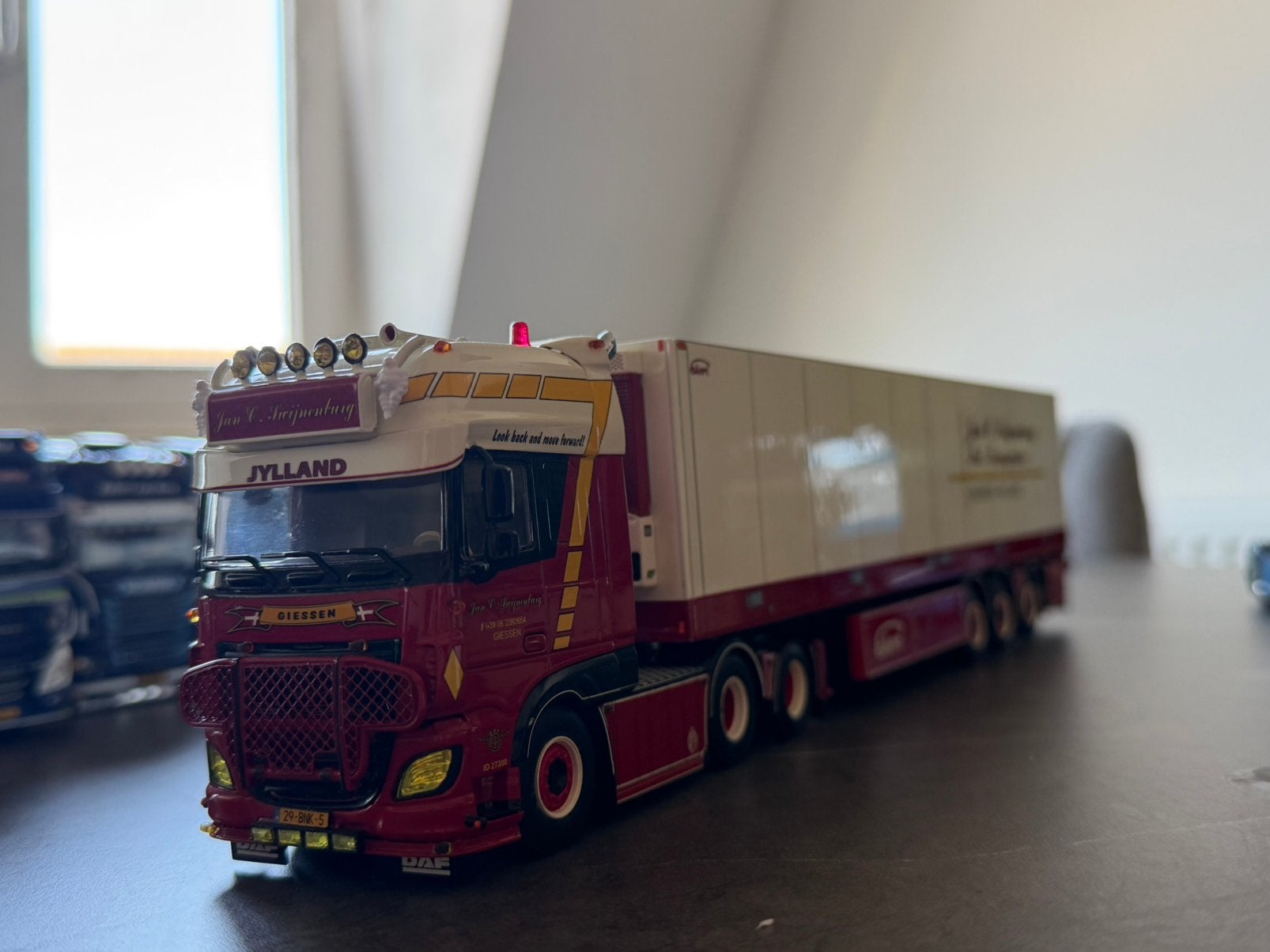 Wsi daf xf Jan C. Swijnenburg, Hobby en Vrije tijd, Modelauto's | 1:50, Zo goed als nieuw, Bus of Vrachtwagen, Wsi, Ophalen of Verzenden