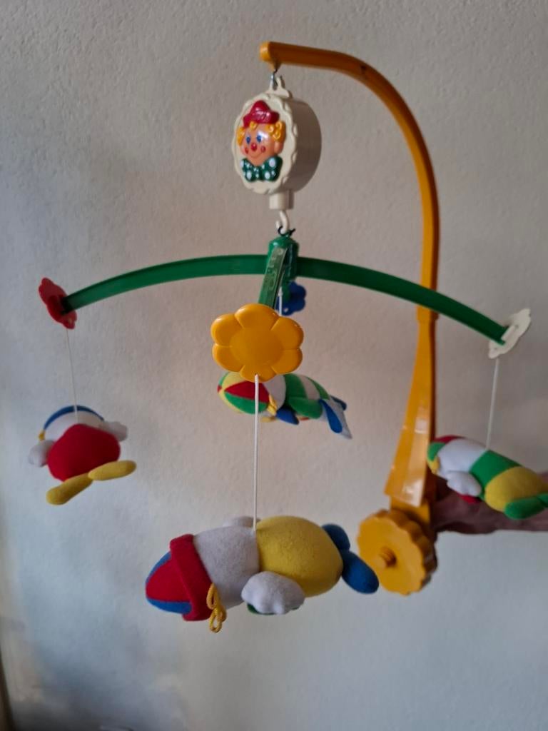 Muziekmobiel met clowns, Ophalen, Gebruikt