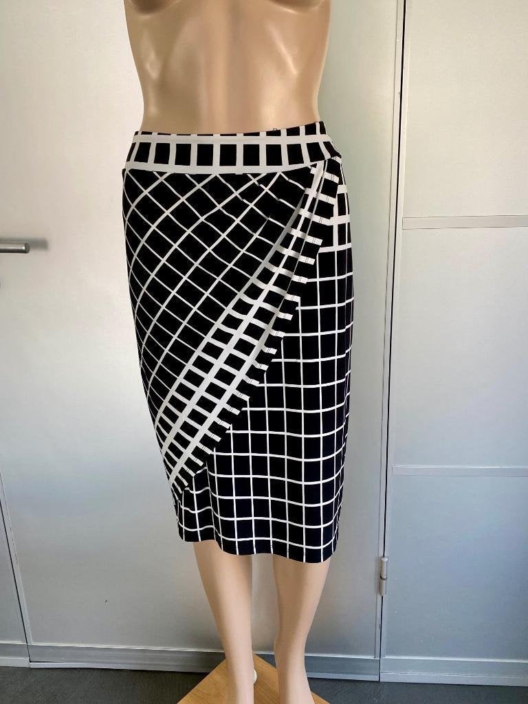 J359 Promiss maat M=38/40 rok rokje zwart/wit, Kleding | Dames, Maat 38/40 (M), Promiss, Zwart, Ophalen of Verzenden