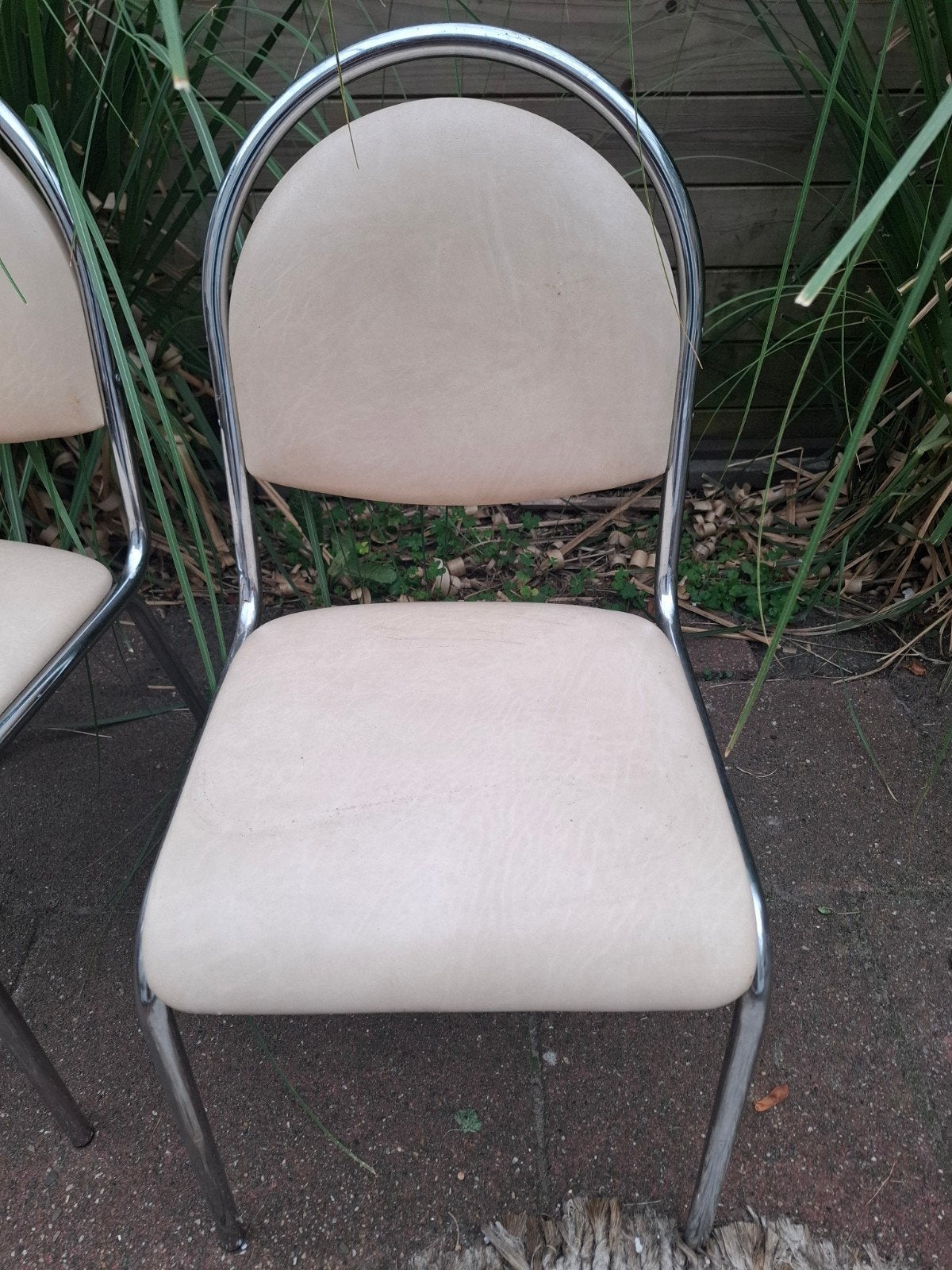 2 vintage eetkamer stoelen stoel, Ophalen, Gebruikt