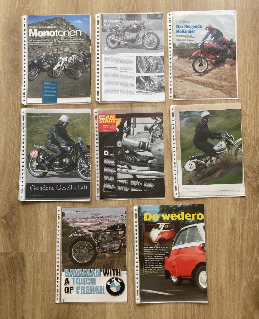 Map met documentatie over BMW Motoren, Verzenden, BMW