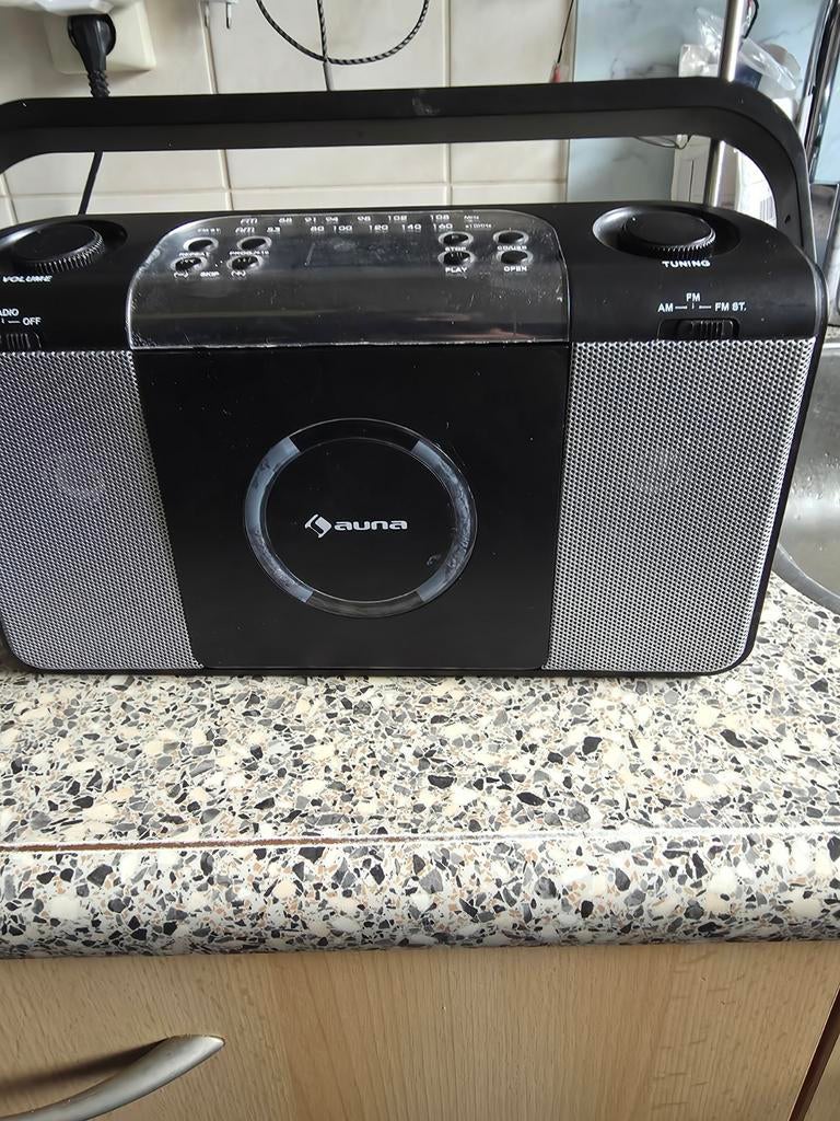 Auna Boombox met CD-speler en Radio, Audio, Tv en Foto, Radio's, Ophalen of Verzenden, Gebruikt, Radio, Met cd-speler