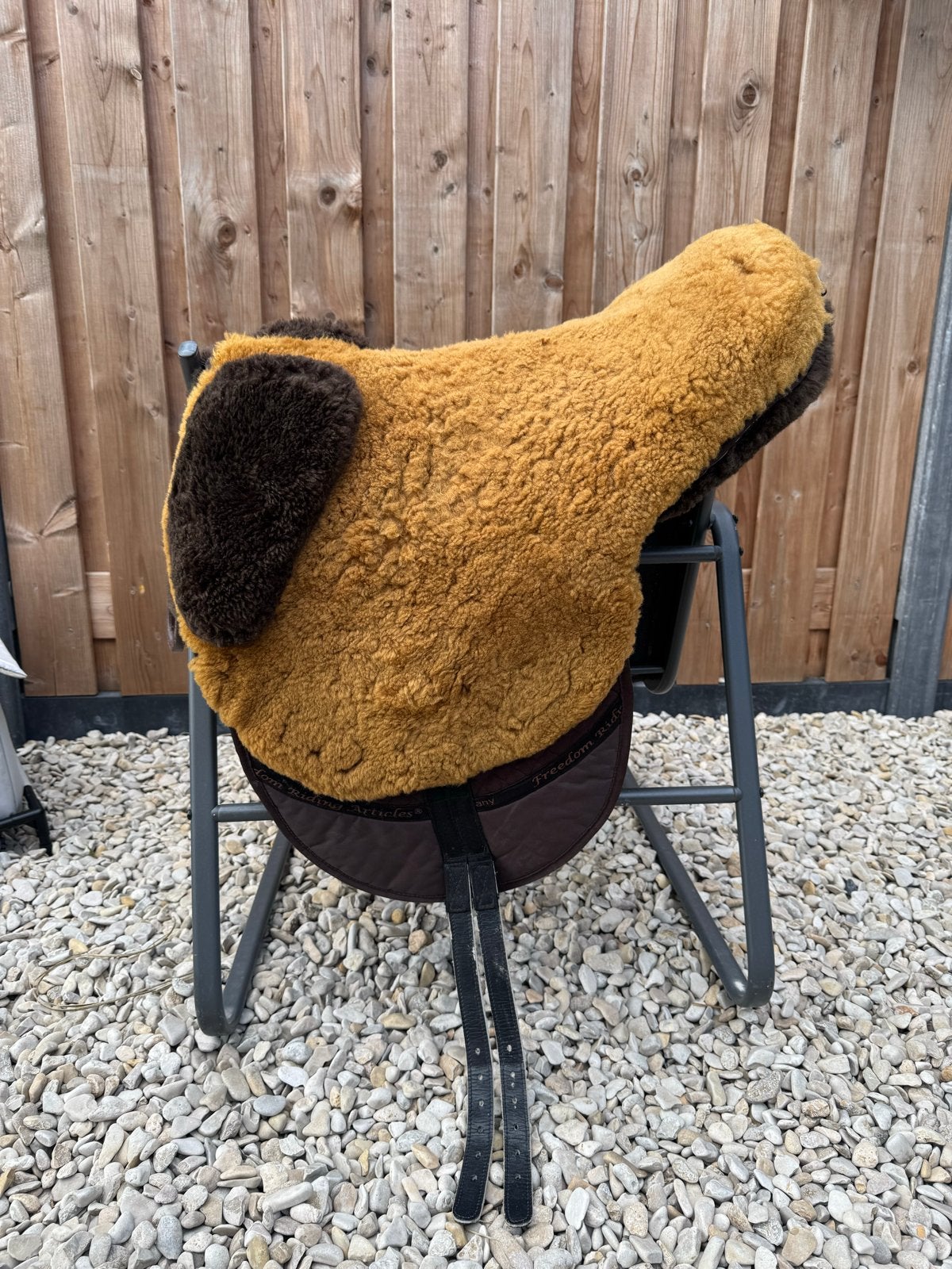 Bareback Pad F.R.A. Macon Extra Bruin-lichtbruin, Dieren en Toebehoren, Full (L), Ophalen, Zo goed als nieuw, Dressuurdekje