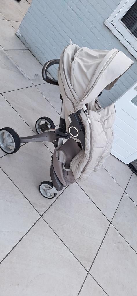 Stokke kinderwagen met winter slaapzak en regenhoes, Gebruikt, Met reiswieg, Ophalen, Kinderwagen