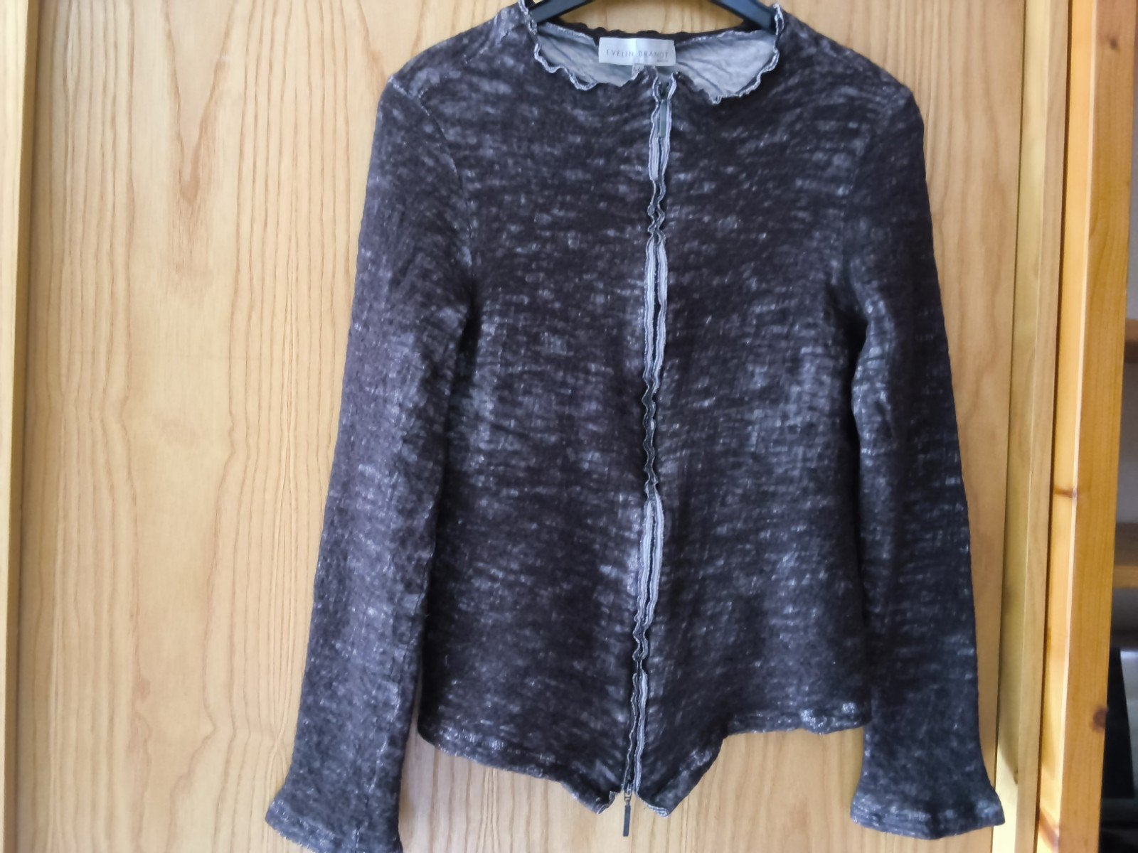 Evelin Brandt Berlin vest maat 44 (L) - Grijs/Zwart, Bruin, Maat 42/44 (L), Ophalen of Verzenden, Gedragen
