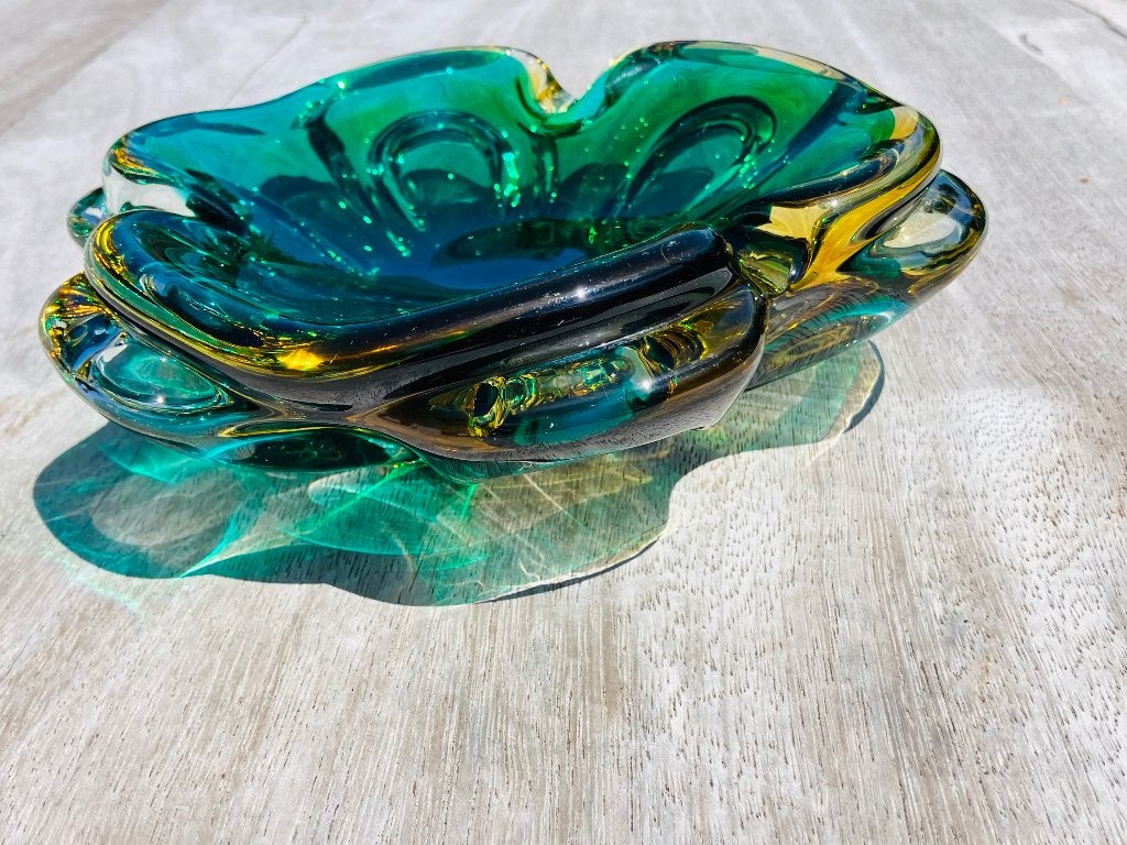 Vintage Murano glazen asbak jaren ‘60, Antiek en Kunst, Antiek | Glas en Kristal, Ophalen of Verzenden